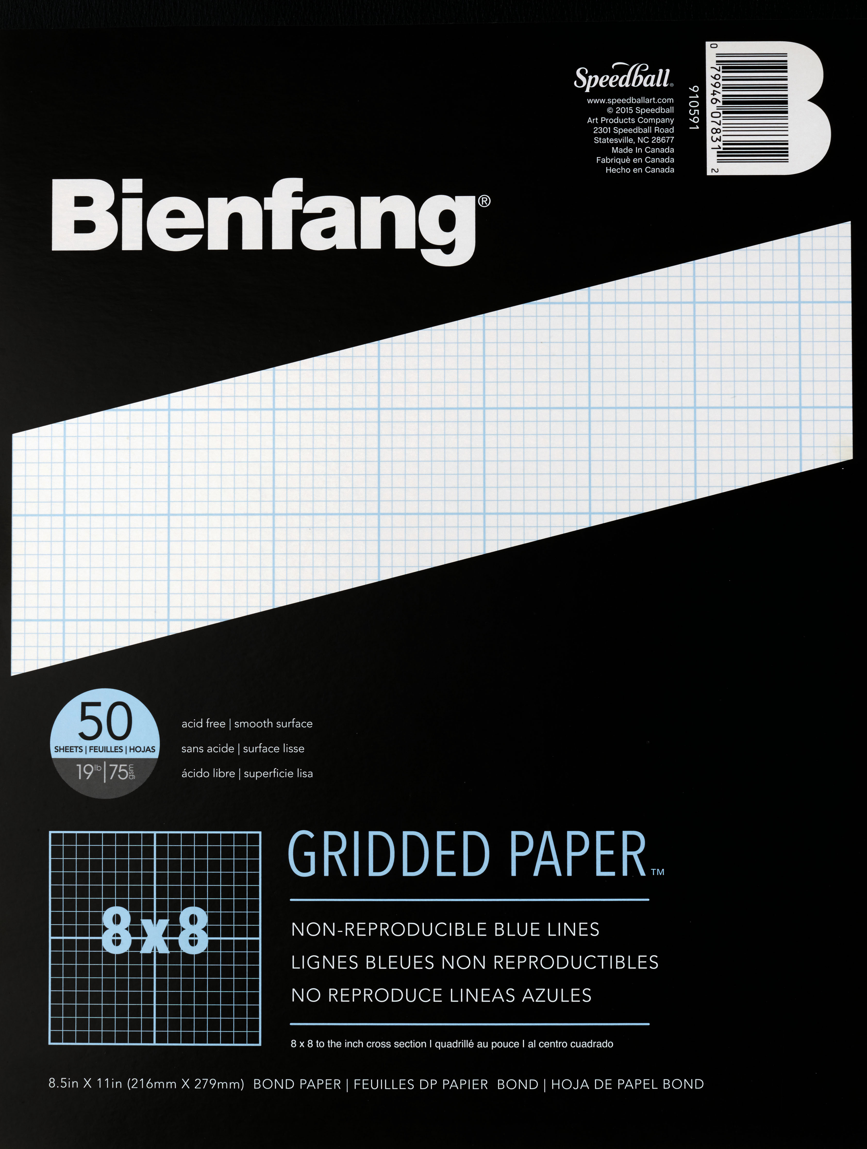 Speedball Bienfang Calligraphy Practice Paper Pad - 9 x 12 - 50 Sheets