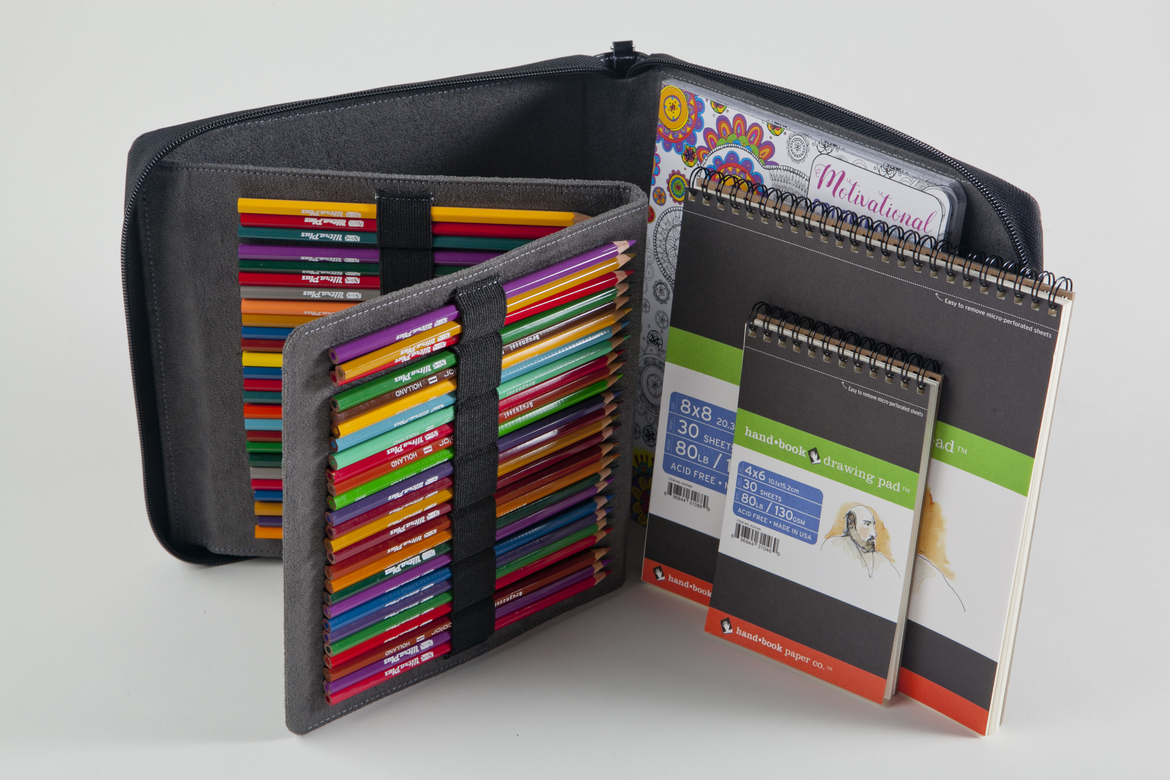 Pencil Wrap Case with Drawing & Sketching Tools