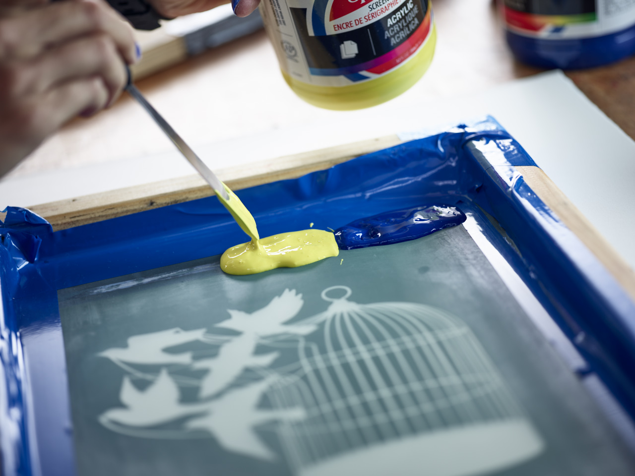 Screen printing without Emulsion 
