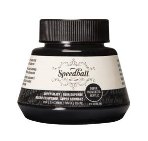 Super Pigmented Acrylic Ink 2oz Super Black