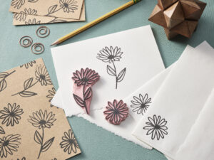 Speedy-Carve Flower Stamp and Stationary