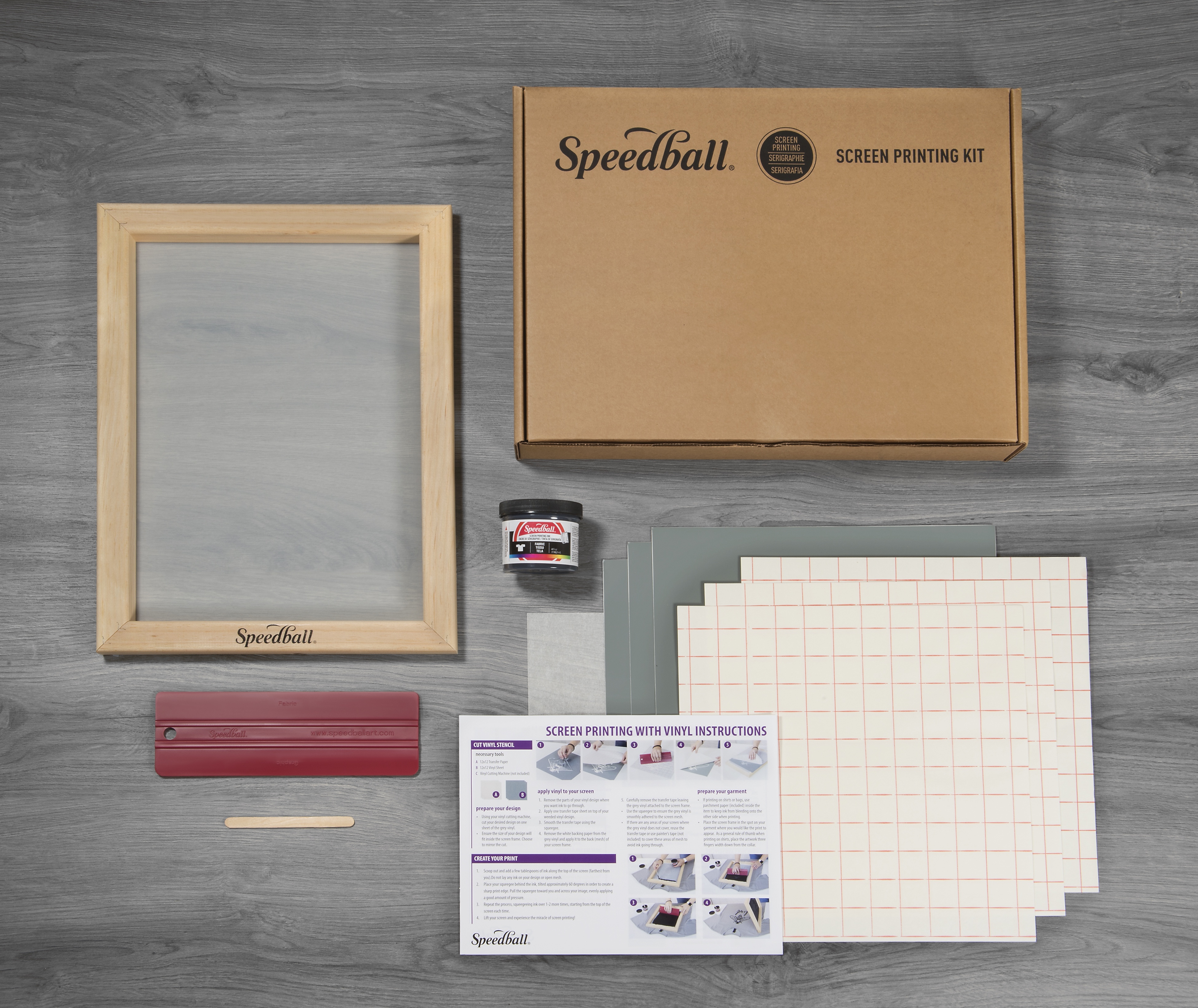 Speedball Beginner Screen Printing Craft Vinyl Kit - Speedball Art